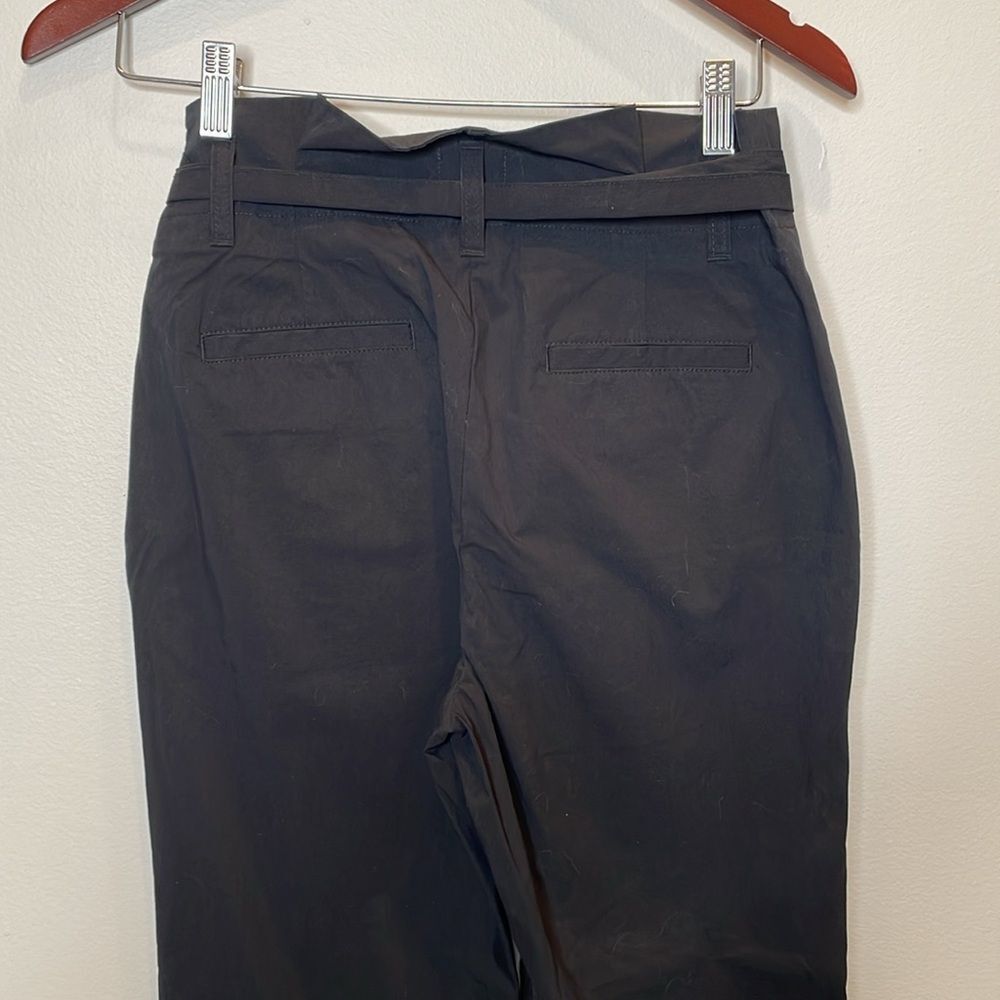 NWT J. Crew Tapered paper-bag pant in cotton poplin 00 - Picture 6 of 9